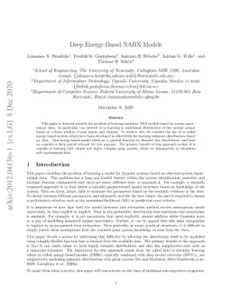 Deep Energy-Based NARX Models
