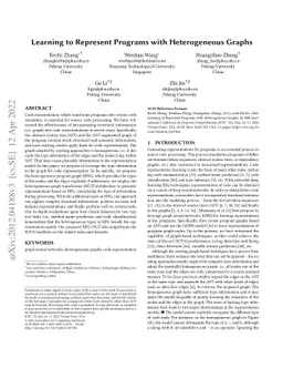 Learning to Represent Programs with Heterogeneous Graphs