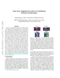Scale Aware Adaptation for Land-Cover Classification in Remote Sensing
  Imagery