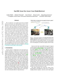 StacMR: Scene-Text Aware Cross-Modal Retrieval