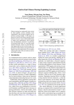 End-to-End Chinese Parsing Exploiting Lexicons
