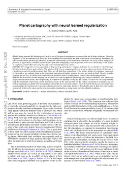 Planet cartography with neural learned regularization