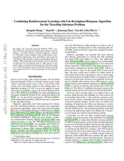 Combining Reinforcement Learning with Lin-Kernighan-Helsgaun Algorithm
  for the Traveling Salesman Problem