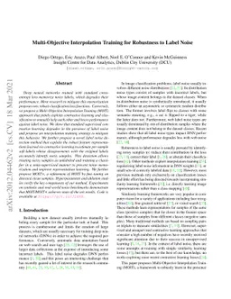 Multi-Objective Interpolation Training for Robustness to Label Noise