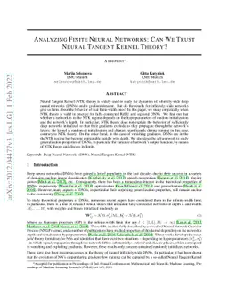 Analyzing Finite Neural Networks: Can We Trust Neural Tangent Kernel
  Theory?