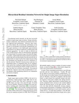 Hierarchical Residual Attention Network for Single Image
  Super-Resolution