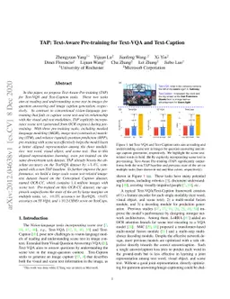 TAP: Text-Aware Pre-training for Text-VQA and Text-Caption