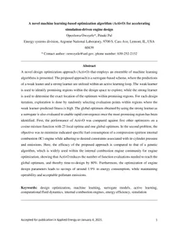 A novel machine learning-based optimization algorithm (ActivO) for
  accelerating simulation-driven engine design