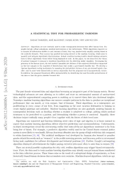 A Statistical Test for Probabilistic Fairness