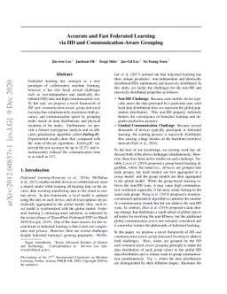 Accurate and Fast Federated Learning via IID and Communication-Aware
  Grouping