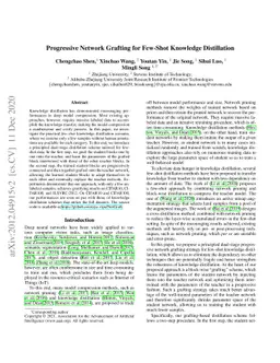 Progressive Network Grafting for Few-Shot Knowledge Distillation
