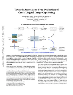 Towards Annotation-Free Evaluation of Cross-Lingual Image Captioning