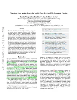 Tracking Interaction States for Multi-Turn Text-to-SQL Semantic Parsing