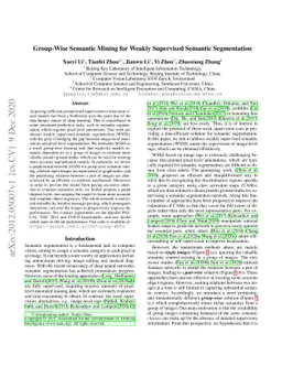 Group-Wise Semantic Mining for Weakly Supervised Semantic Segmentation