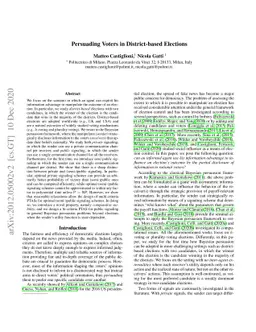 Persuading Voters in District-based Elections