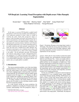 ViP-DeepLab: Learning Visual Perception with Depth-aware Video Panoptic
  Segmentation