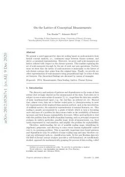 On the Lattice of Conceptual Measurements