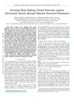 Securing Deep Spiking Neural Networks against Adversarial Attacks
  through Inherent Structural Parameters