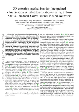 3D attention mechanism for fine-grained classification of table tennis
  strokes using a Twin Spatio-Temporal Convolutional Neural Networks