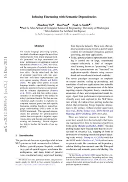 Infusing Finetuning with Semantic Dependencies