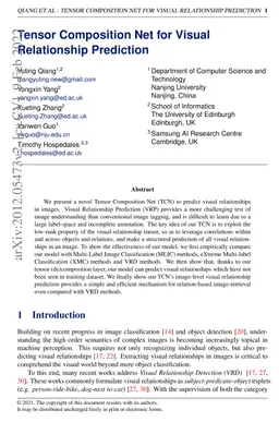 Tensor Composition Net for Visual Relationship Prediction