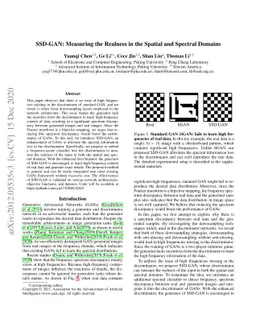 SSD-GAN: Measuring the Realness in the Spatial and Spectral Domains