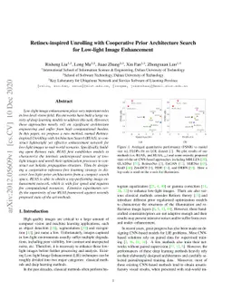 Retinex-inspired Unrolling with Cooperative Prior Architecture Search
  for Low-light Image Enhancement