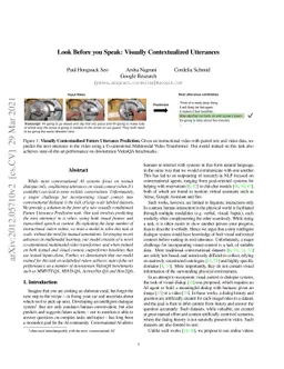 Look Before you Speak: Visually Contextualized Utterances