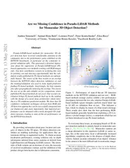 Are we Missing Confidence in Pseudo-LiDAR Methods for Monocular 3D
  Object Detection?