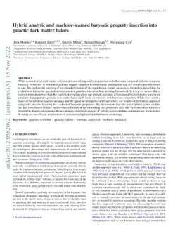 Hybrid analytic and machine-learned baryonic property insertion into
  galactic dark matter haloes
