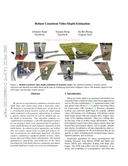 Robust Consistent Video Depth Estimation