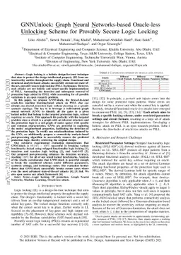 GNNUnlock: Graph Neural Networks-based Oracle-less Unlocking Scheme for
  Provably Secure Logic Locking