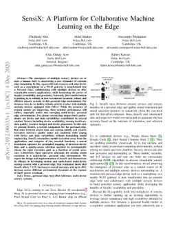 SensiX: A Platform for Collaborative Machine Learning on the Edge