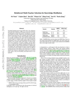 Reinforced Multi-Teacher Selection for Knowledge Distillation