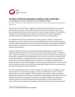 The Rise of AI-Driven Simulators: Building a New Crystal Ball