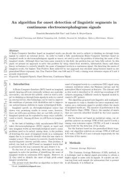 An algorithm for onset detection of linguistic segments in continuous
  electroencephalogram signals