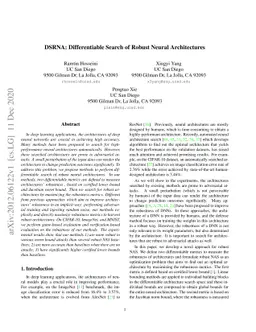 DSRNA: Differentiable Search of Robust Neural Architectures