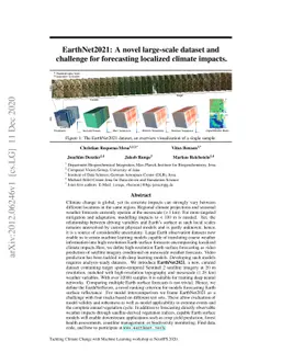 EarthNet2021: A novel large-scale dataset and challenge for forecasting
  localized climate impacts