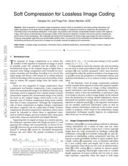 Soft Compression for Lossless Image Coding