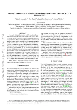 Improved Robustness to Disfluencies in RNN-Transducer Based Speech
  Recognition