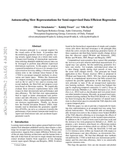 Autoencoding Slow Representations for Semi-supervised Data Efficient
  Regression