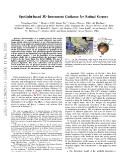 Spotlight-based 3D Instrument Guidance for Retinal Surgery