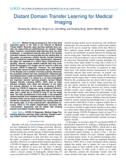 Distant Domain Transfer Learning for Medical Imaging