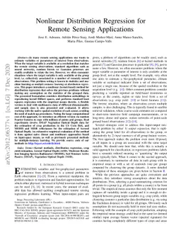 Nonlinear Distribution Regression for Remote Sensing Applications