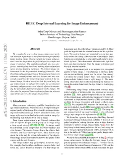 DILIE: Deep Internal Learning for Image Enhancement