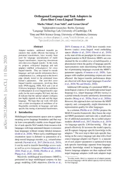 Orthogonal Language and Task Adapters in Zero-Shot Cross-Lingual
  Transfer