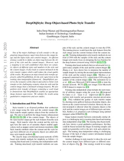 DeepObjStyle: Deep Object-based Photo Style Transfer