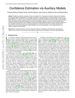 Confidence Estimation via Auxiliary Models