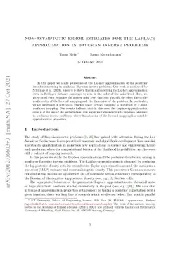 Non-asymptotic error estimates for the Laplace approximation in Bayesian
  inverse problems