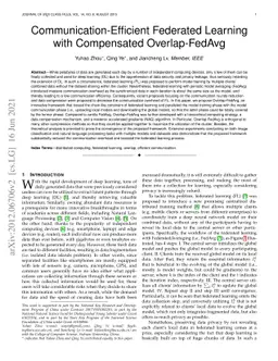 Communication-Efficient Federated Learning with Compensated
  Overlap-FedAvg